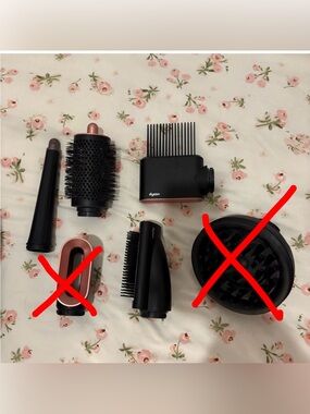 Dyson Pink Airwrap Attachments